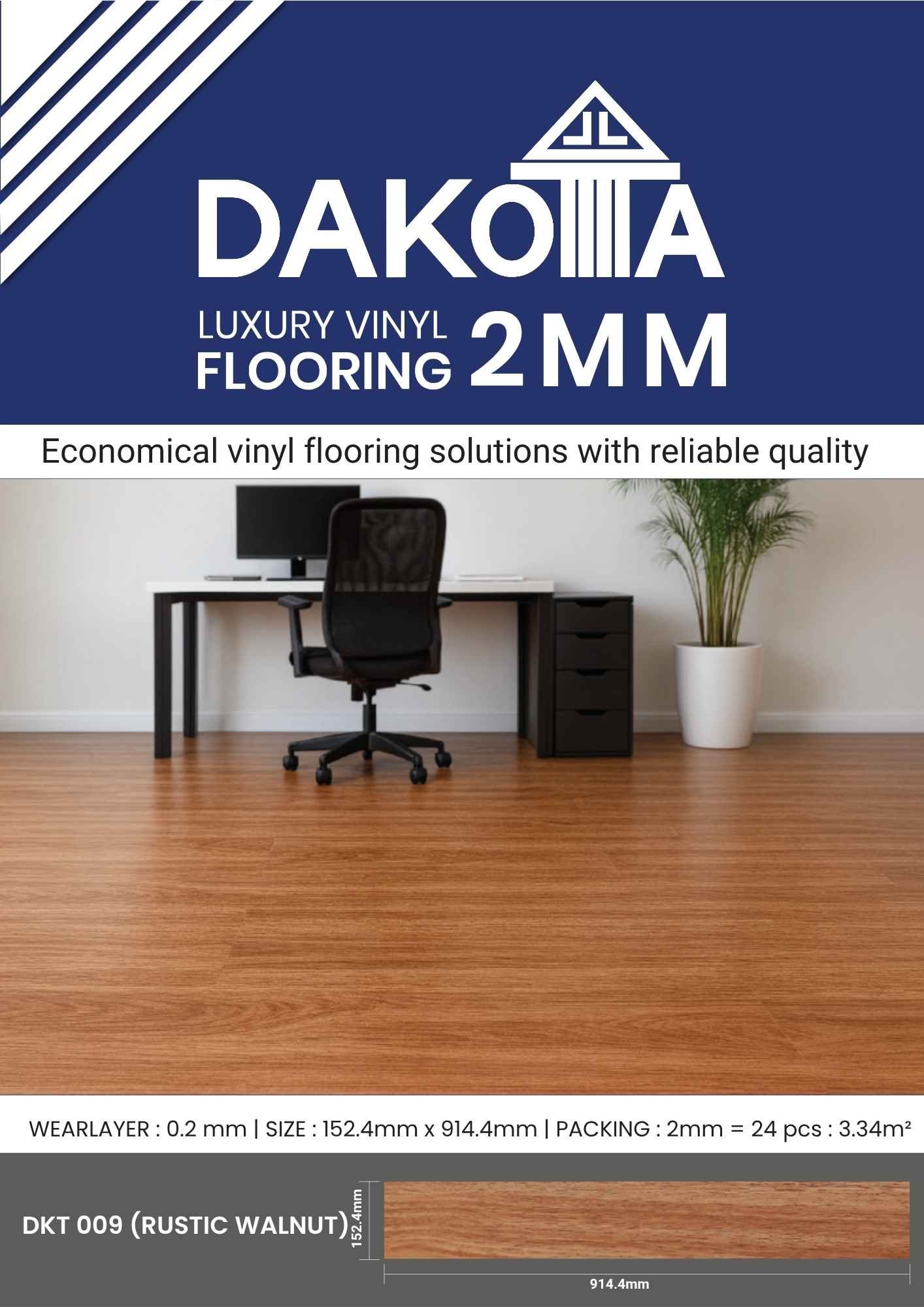 vinyl 2mm dakota