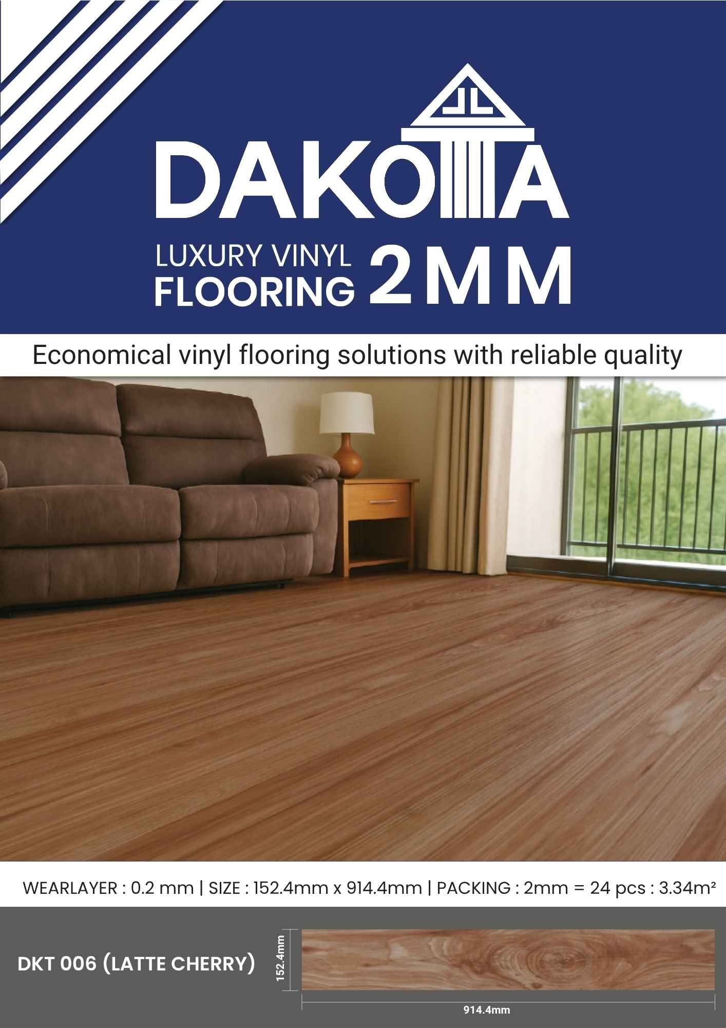 vinyl 2mm dakota