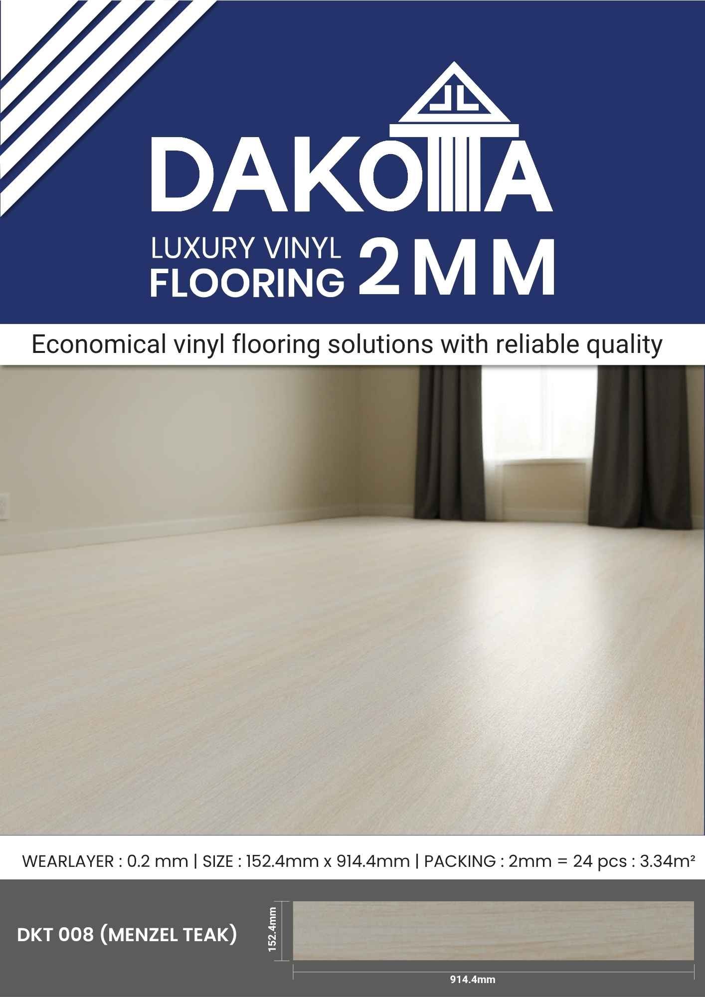 vinyl 2mm dakota