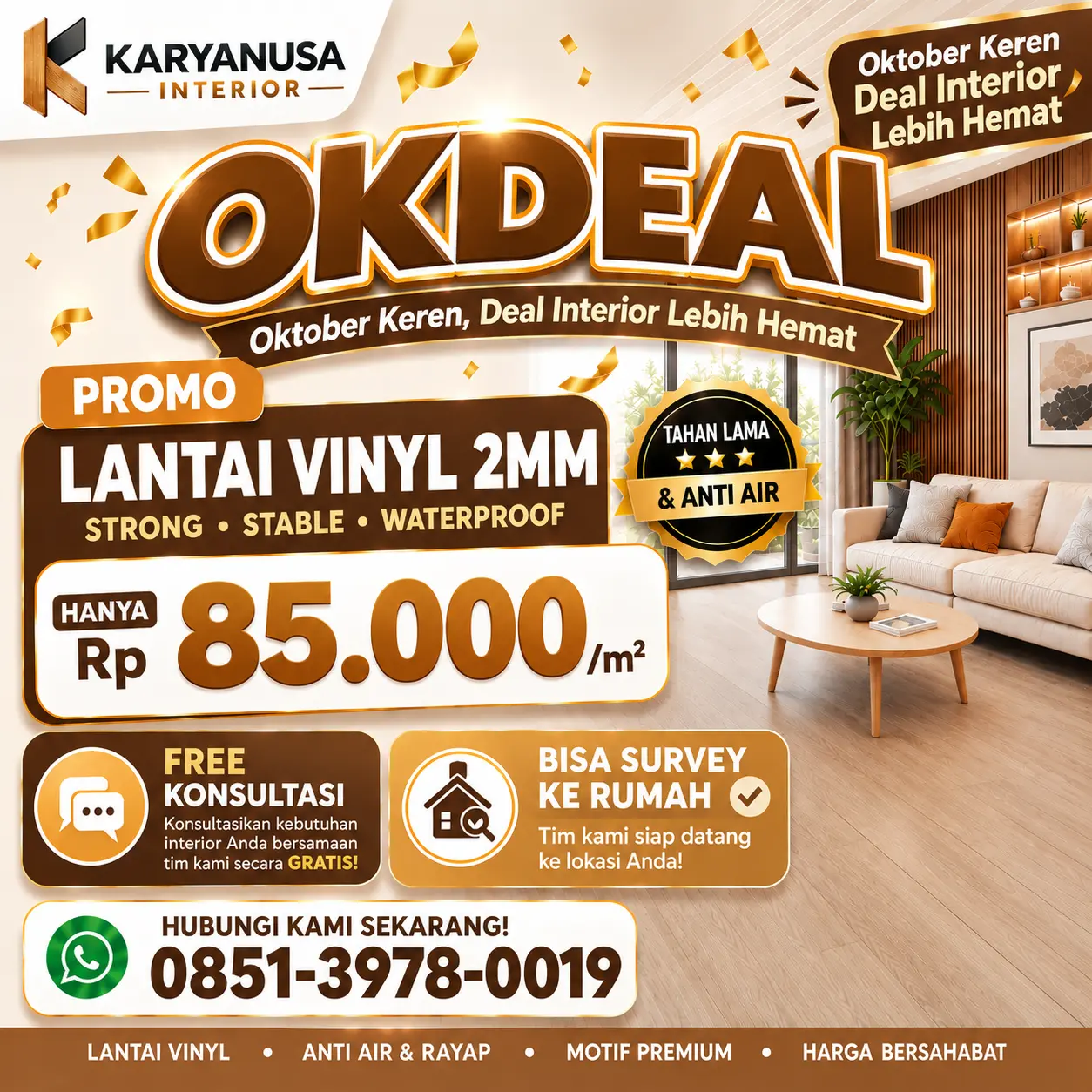 lantai vinyl 2mm 85 ribu