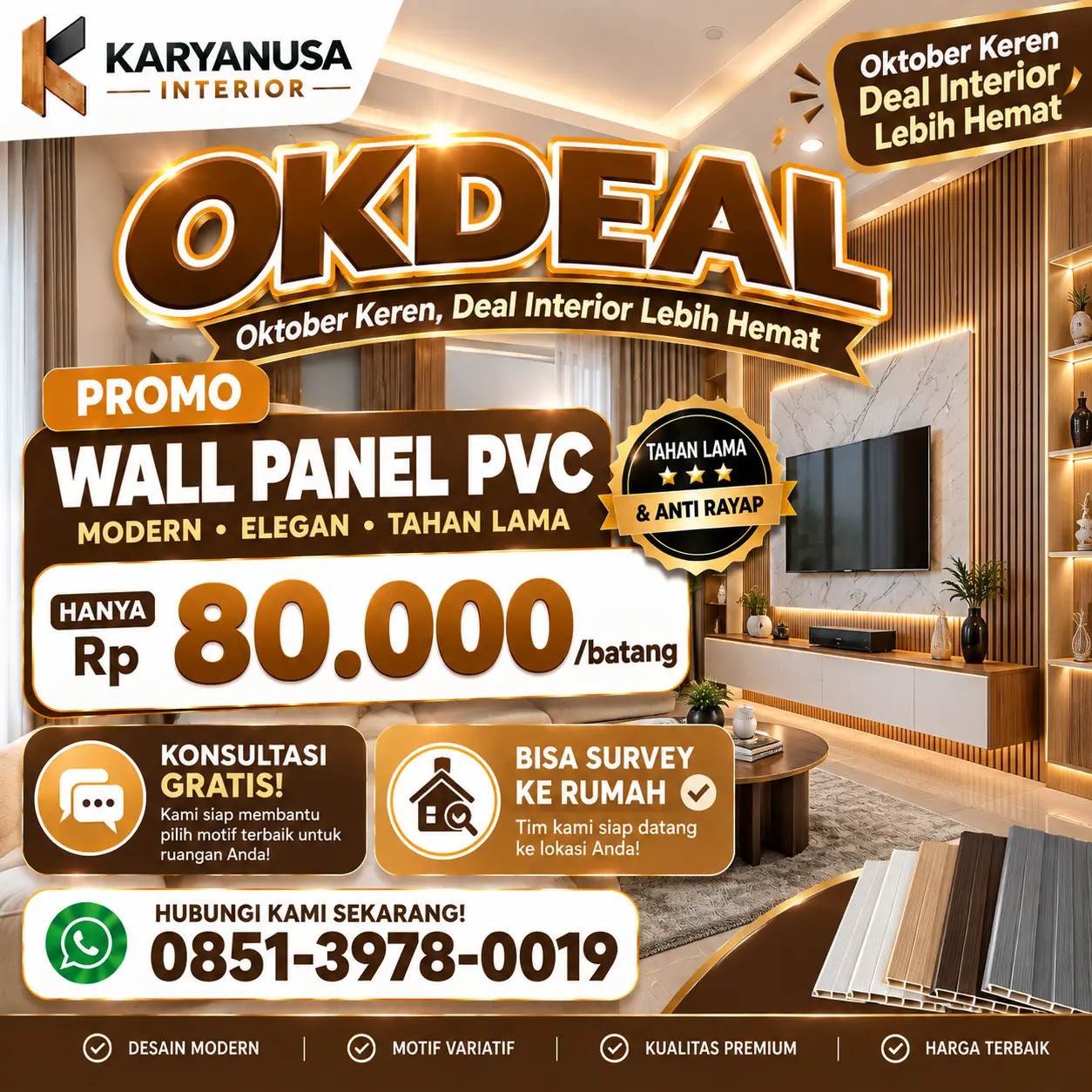 wall panel pvc 80.000